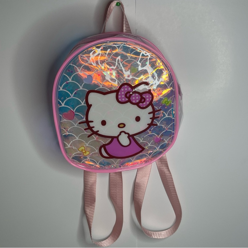 Hello Kitty Bag Iridescent Clear Backpack